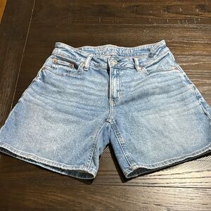 American Eagle Outfitters Light Blue High-Rise Denim Shorts